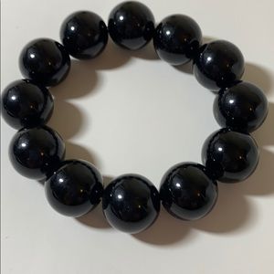 ❤️ 3/20 Chunky Black Bead Bracelet